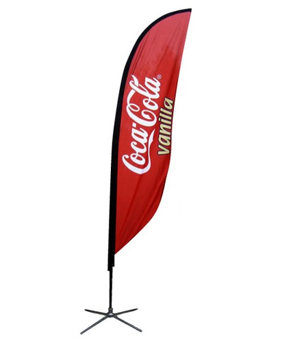 TAKEAWAY Social distancing flag sign complete FLAG kit poles free bases 